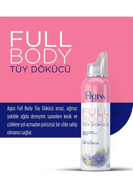 s Full Body Tüy Dökücü Köpük Sprey 155 ml