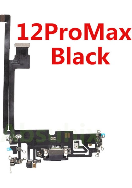 Iphone 12 Pro Max Full Şarj Soketi (Siyah)