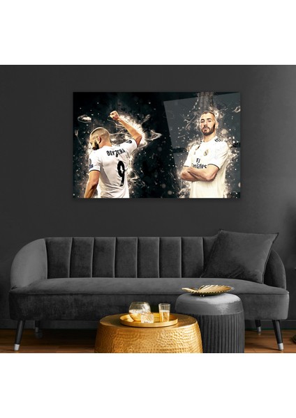 Karim Benzema Cam Tablo