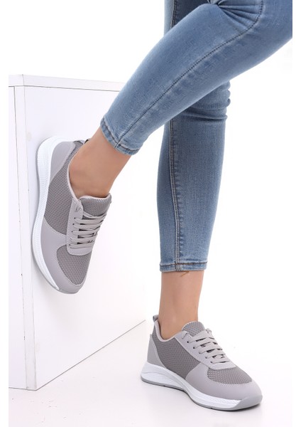 F3 Kalın Taban Günlük Kadın Fileli Yazlık Sneaker Spor Ayakkabı