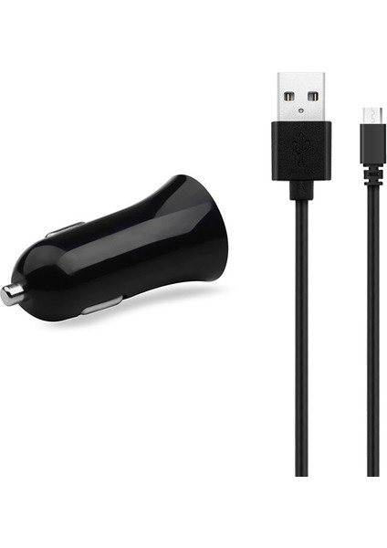 Brightstar PCUM20004GLK 5V 2.4A Araç Şarj ve Microusb Kablo