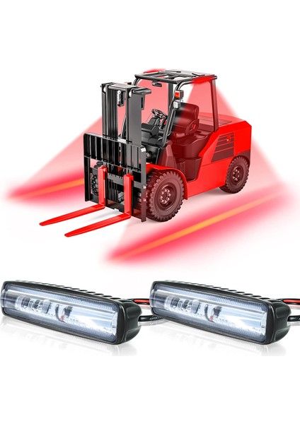 Forklıft Red Zone Lazer Lamba 18W Ms 481 Kırmızı 9-80VDC fiyatları