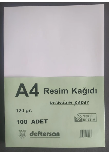 A4 Resim Kağıdı 120 Gram 100ADET