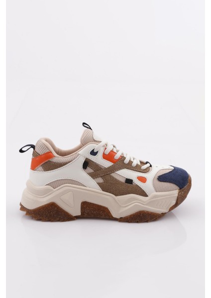 65137 Kadin Bağcikli Kalin Taban Spor Ayakkabi