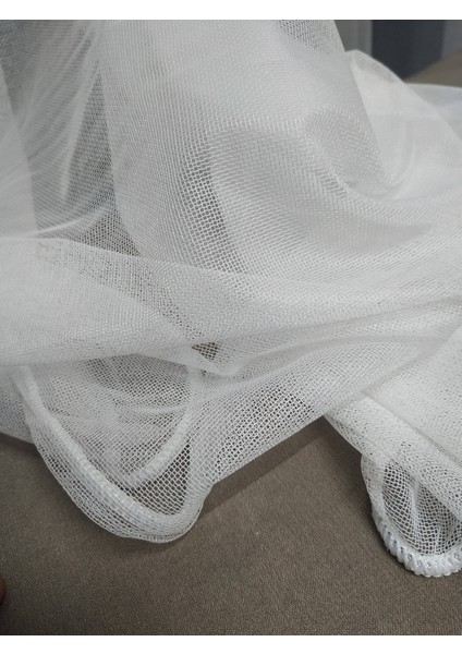 Düz Tül Perde – Ekru Krem - Pileli Dikim - 2827 fırsatları