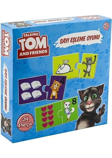 Konuşan Kedi Tom Resimli Sayı Eşleşme Eğitici Set