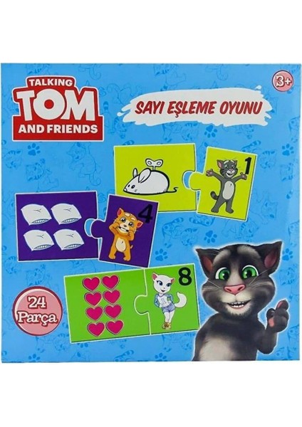 Konuşan Kedi Tom Resimli Sayı Eşleşme Eğitici Set