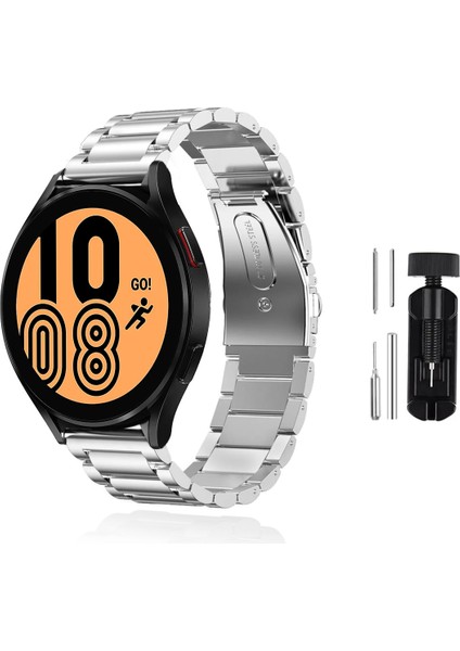 Samsung Galaxy Watch 4 44MM Uyumlu Kordon Kordon Metal Kordon Ayarlama Aparatlı