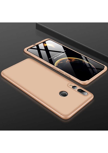 Huawei Y9 Prime 2019 Kılıf 360 Tam Koruma Ön ve Arka Sert Mika Kapak Orjinal Ays Gkk Kapak
