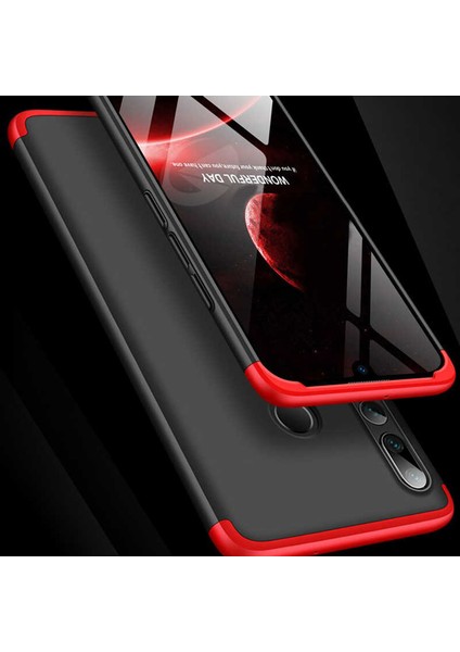 Huawei Y9 Prime 2019 Kılıf 360 Tam Koruma Ön ve Arka Sert Mika Kapak Orjinal Ays Gkk Kapak