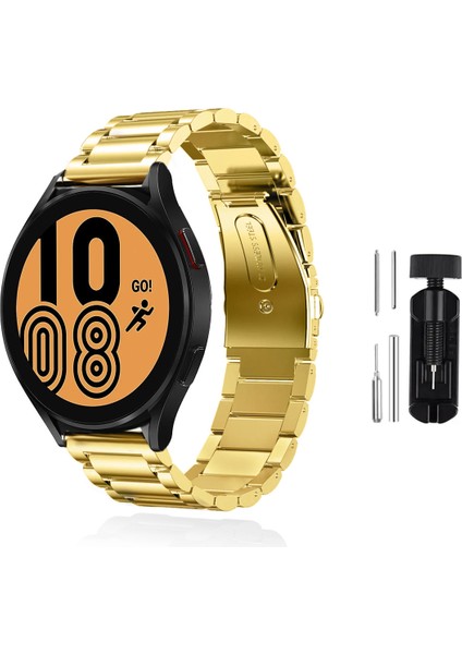 Samsung Galaxy Watch 4 44MM Uyumlu Kordon Kordon Metal Kordon Ayarlama Aparatlı