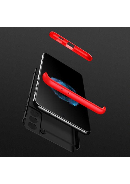 Samsung Galaxy S21 Plus Kılıf 360 Tam Koruma Ön ve Arka Sert Mika Kapak Orjinal Ays Gkk Kapak