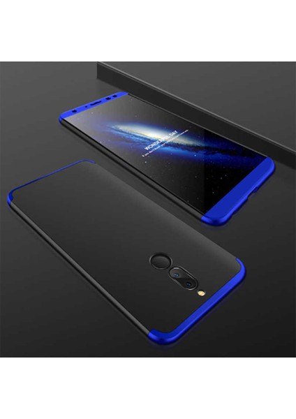 Huawei Mate 10 Lite Kılıf 360 Tam Koruma Ön ve Arka Sert Mika Kapak Orjinal Ays Gkk Kapak
