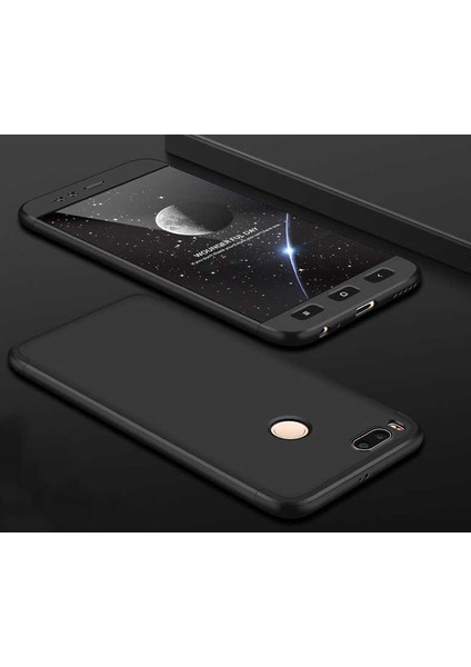 Xiaomi Mi 5x Kılıf 360 Tam Koruma Ön ve Arka Sert Mika Kapak Orjinal Ays Gkk Kapak