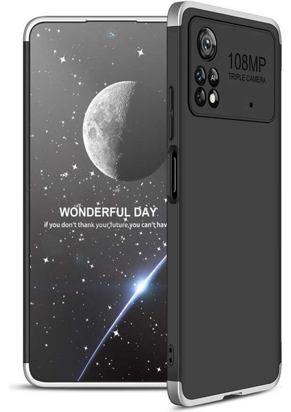 Xiaomi Poco X4 Pro 5g Kılıf 360 Tam Koruma Ön ve Arka Sert Mika Kapak Orjinal Ays Gkk Kapak