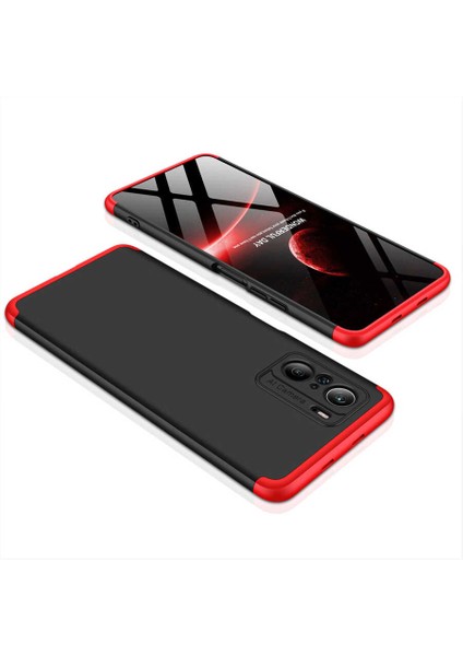 Xiaomi Mi 11i Kılıf 360 Tam Koruma Ön ve Arka Sert Mika Kapak Orjinal Ays Gkk Kapak