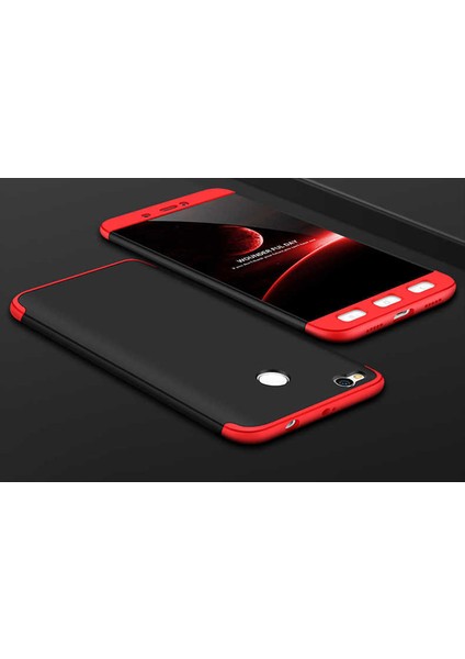 Xiaomi Redmi 4x Kılıf 360 Tam Koruma Ön ve Arka Sert Mika Kapak Orjinal Ays Gkk Kapak
