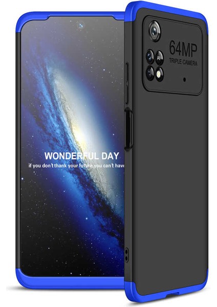 Xiaomi Poco M4 Pro 4g Kılıf 360 Tam Koruma Ön ve Arka Sert Mika Kapak Orjinal Ays Gkk Kapak fiyatları