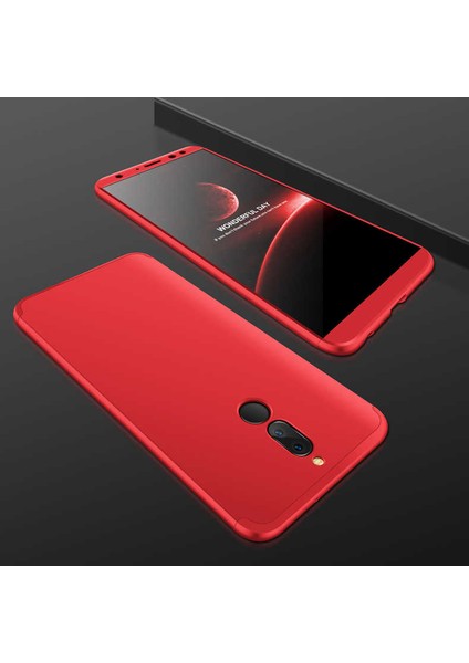 Huawei Mate 10 Lite Kılıf 360 Tam Koruma Ön ve Arka Sert Mika Kapak Orjinal Ays Gkk Kapak