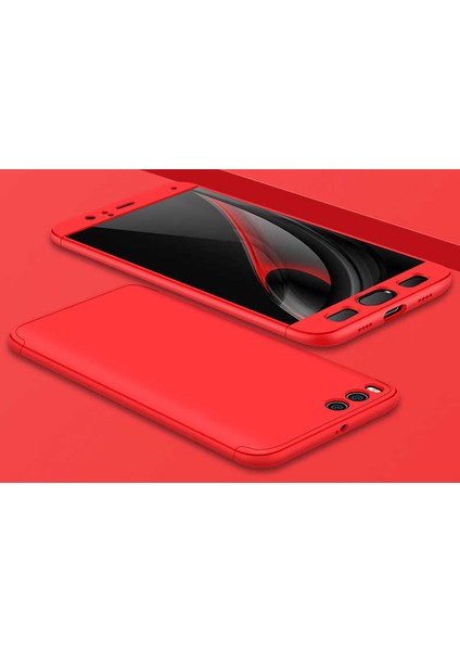 Xiaomi Mi 6 Kılıf 360 Tam Koruma Ön ve Arka Sert Mika Kapak Orjinal Ays Gkk Kapak