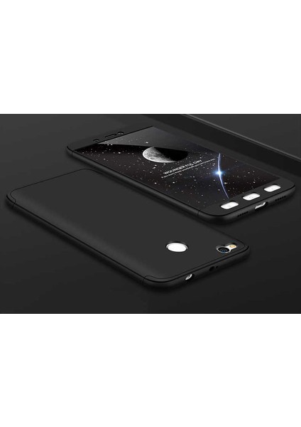 Xiaomi Redmi 4x Kılıf 360 Tam Koruma Ön ve Arka Sert Mika Kapak Orjinal Ays Gkk Kapak