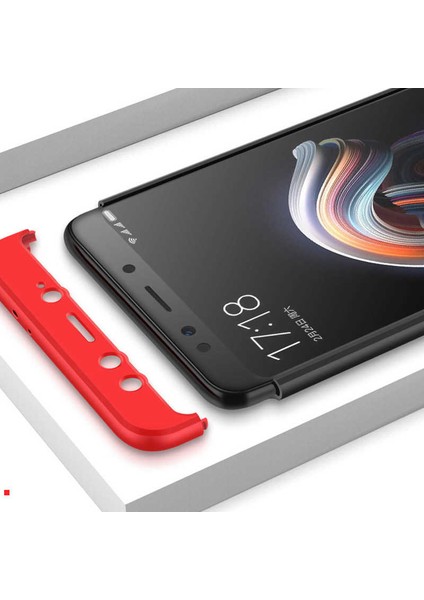 Xiaomi Mi 8 Kılıf 360 Tam Koruma Ön ve Arka Sert Mika Kapak Orjinal Ays Gkk Kapak