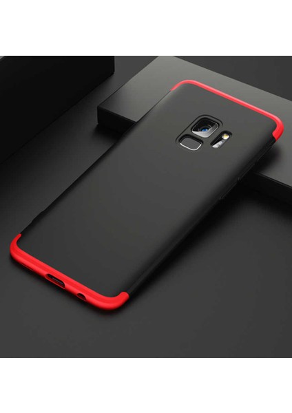 Samsung Galaxy S9 Kılıf 360 Tam Koruma Ön ve Arka Sert Mika Kapak Orjinal Ays Gkk Kapak