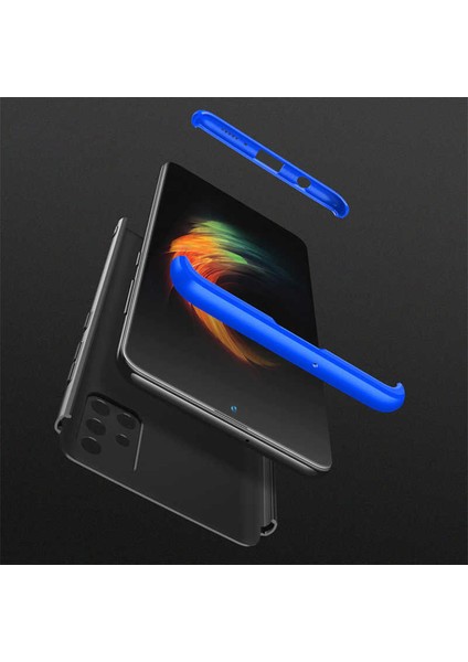 Samsung Galaxy A51 Kılıf 360 Tam Koruma Ön ve Arka Sert Mika Kapak Orjinal Ays Gkk Kapak
