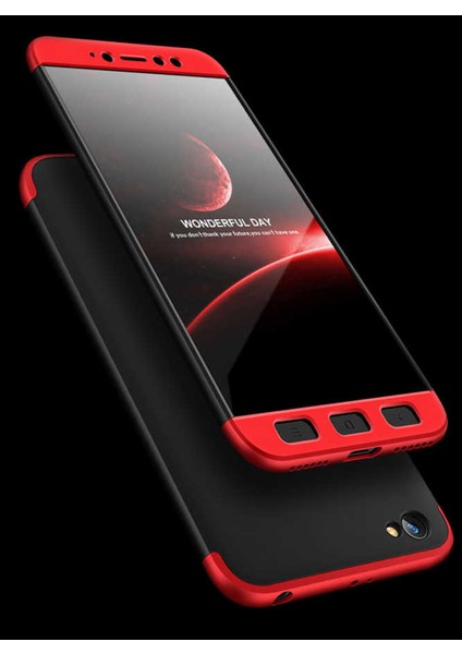 Xiaomi Redmi Y1 Lite Kılıf 360 Tam Koruma Ön ve Arka Sert Mika Kapak Orjinal Ays Gkk Kapak