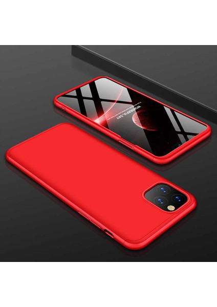 Apple iPhone 11 Pro Kılıf 360 Tam Koruma Ön ve Arka Sert Mika Kapak Orjinal Ays Gkk Kapak