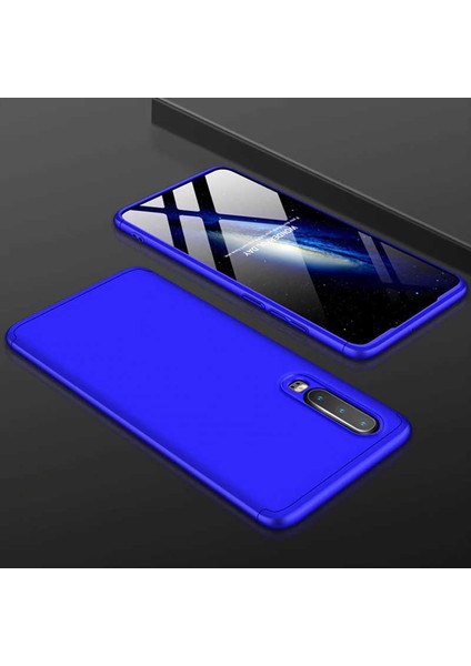 Huawei P30 Kılıf 360 Tam Koruma Ön ve Arka Sert Mika Kapak Orjinal Ays Gkk Kapak