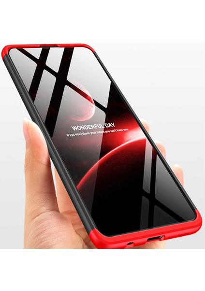 Samsung Galaxy A31 Kılıf 360 Tam Koruma Ön ve Arka Sert Mika Kapak Orjinal Ays Gkk Kapak