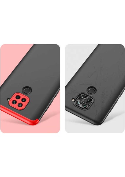 Xiaomi Redmi Note 9 Kılıf 360 Tam Koruma Ön ve Arka Sert Mika Kapak Orjinal Ays Gkk Kapak