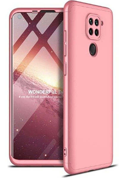 Xiaomi Redmi Note 9 Kılıf 360 Tam Koruma Ön ve Arka Sert Mika Kapak Orjinal Ays Gkk Kapak