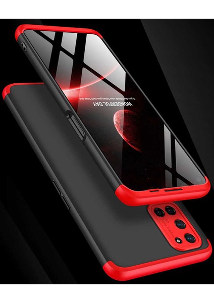 Oppo A92 Kılıf 360 Tam Koruma Ön ve Arka Sert Mika Kapak Orjinal Ays Gkk Kapak
