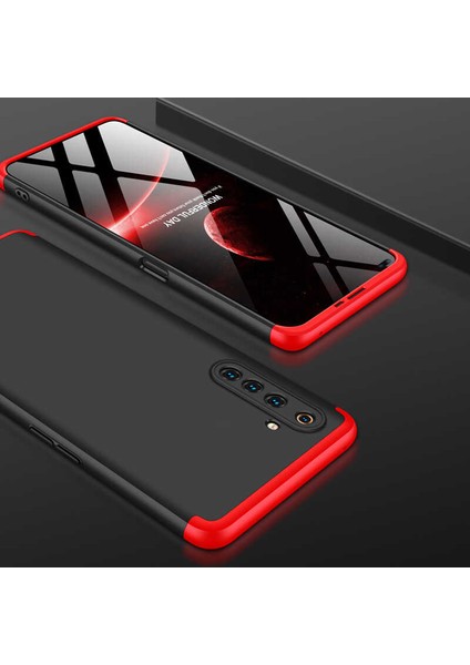 Realme 6 Pro Kılıf 360 Tam Koruma Ön ve Arka Sert Mika Kapak Orjinal Ays Gkk Kapak