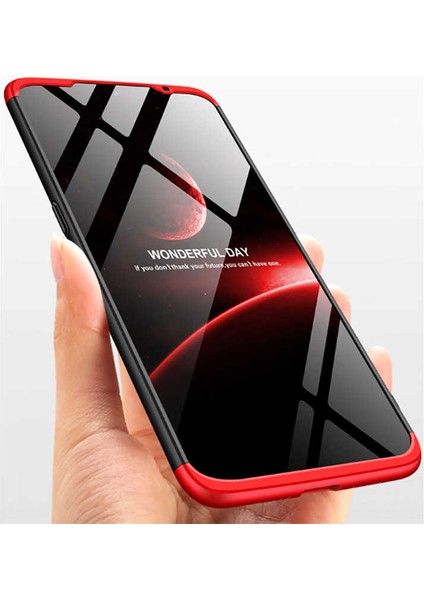 Xiaomi Mi 9 Kılıf 360 Tam Koruma Ön ve Arka Sert Mika Kapak Orjinal Ays Gkk Kapak