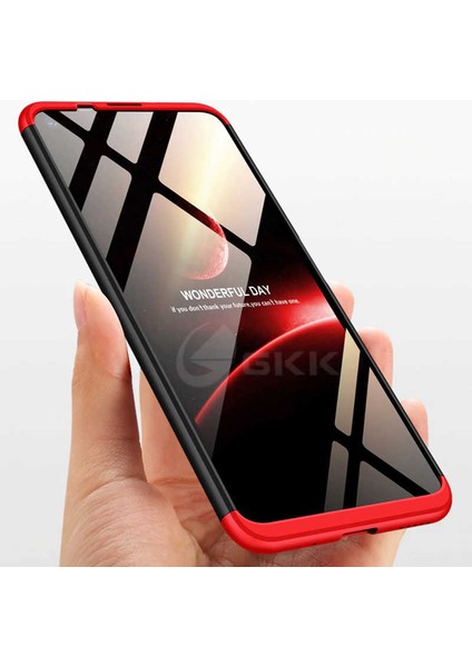 Huawei Nova 5t Kılıf 360 Tam Koruma Ön ve Arka Sert Mika Kapak Orjinal Ays Gkk Kapak