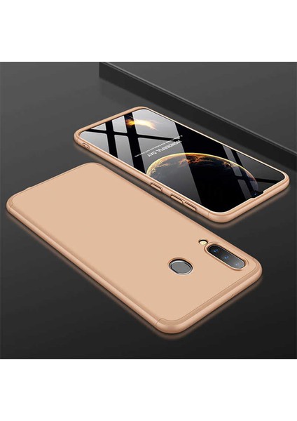 Samsung Galaxy A70 Kılıf 360 Tam Koruma Ön ve Arka Sert Mika Kapak Orjinal Ays Gkk Kapak