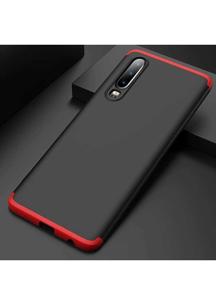 Huawei P30 Kılıf 360 Tam Koruma Ön ve Arka Sert Mika Kapak Orjinal Ays Gkk Kapak