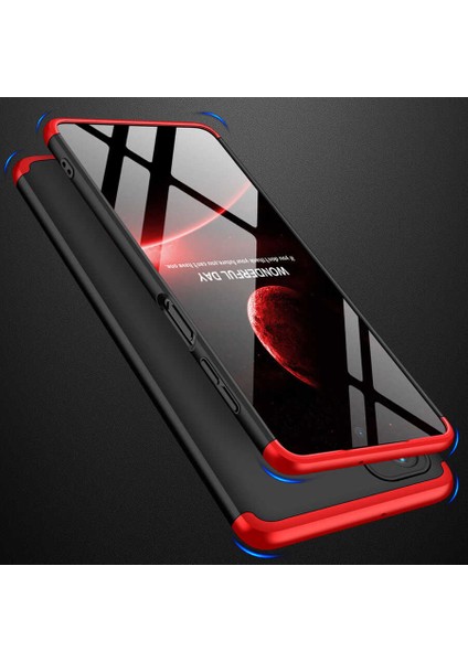 Samsung Galaxy M52 Kılıf 360 Tam Koruma Ön ve Arka Sert Mika Kapak Orjinal Ays Gkk Kapak