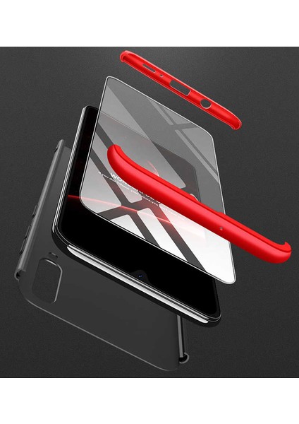 Samsung Galaxy A20S Kılıf 360 Tam Koruma Ön ve Arka Sert Mika Kapak Orjinal Ays Gkk Kapak