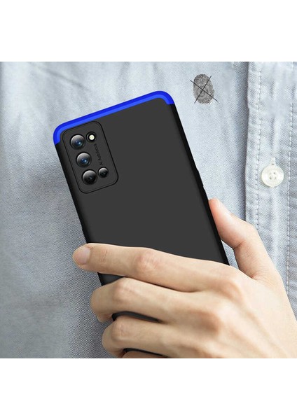 Realme 7 Pro Kılıf 360 Tam Koruma Ön ve Arka Sert Mika Kapak Orjinal Ays Gkk Kapak