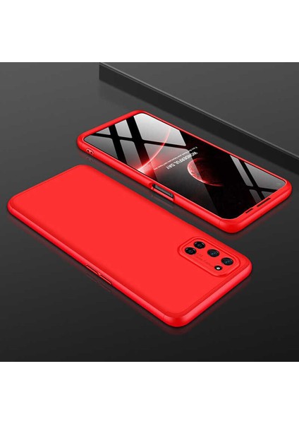 Oppo A92 Kılıf 360 Tam Koruma Ön ve Arka Sert Mika Kapak Orjinal Ays Gkk Kapak