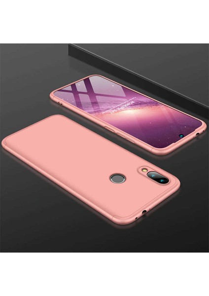 Xiaomi Redmi Note 7 Kılıf 360 Tam Koruma Ön ve Arka Sert Mika Kapak Orjinal Ays Gkk Kapak