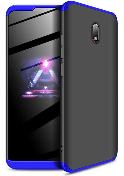 Xiaomi Redmi 8A Kılıf 360 Tam Koruma Ön ve Arka Sert Mika Kapak Orjinal Ays Gkk Kapak
