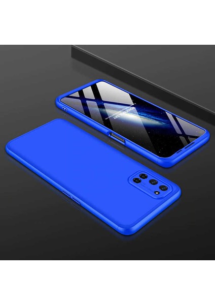 Oppo A92 Kılıf 360 Tam Koruma Ön ve Arka Sert Mika Kapak Orjinal Ays Gkk Kapak