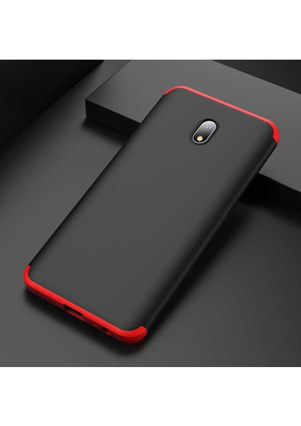 Xiaomi Redmi 8A Kılıf 360 Tam Koruma Ön ve Arka Sert Mika Kapak Orjinal Ays Gkk Kapak