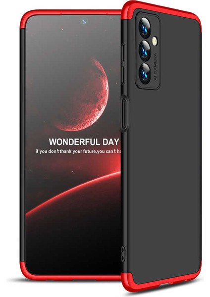 Samsung Galaxy M23 Kılıf 360 Tam Koruma Ön ve Arka Sert Mika Kapak Orjinal Ays Gkk Kapak