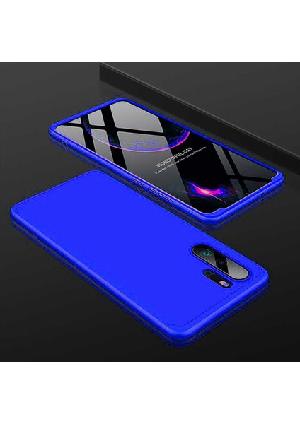 Huawei P30 Pro Kılıf 360 Tam Koruma Ön ve Arka Sert Mika Kapak Orjinal Ays Gkk Kapak